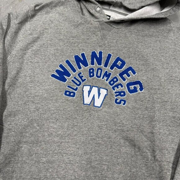 New Era Winnepeg Blue Bombers Hoodie Embroidered CFL Football Large - Picture 2 of 7